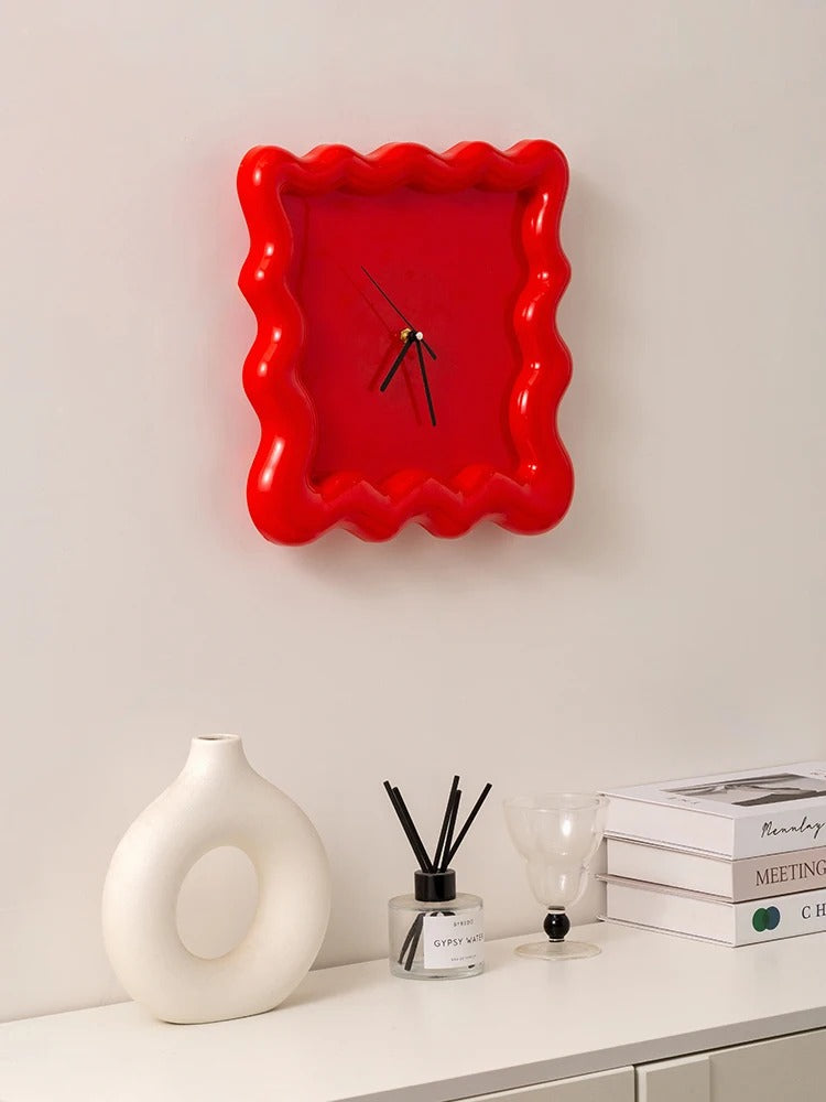 SUENTA Wanduhr ABS Kunststoff 30x30x2,5 Cm Minimalistisches Design