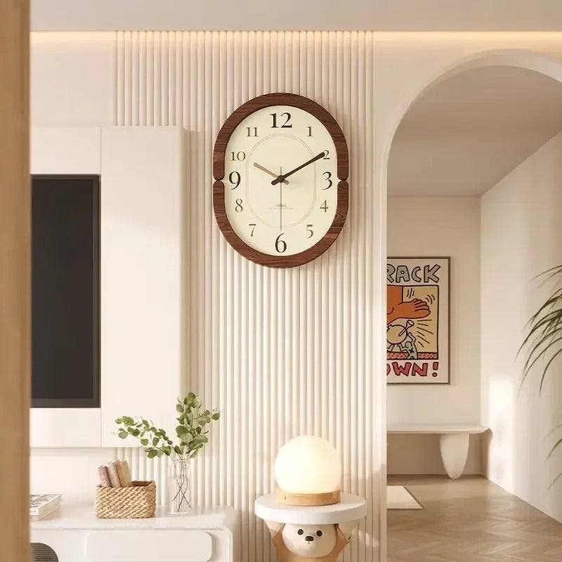 SUENTA Wanduhr Timber Minimalistisches Und Zeitloses Design Default
