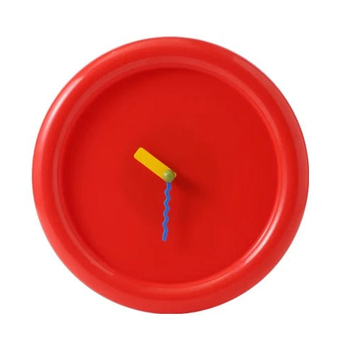 SUENTA Wanduhr Stille Bewegung Kein Ticken Modernes 3D Design Rot