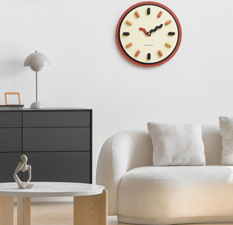 SUENTA Wanduhr Stille Bewegung Minimalistisches 3D-Design Raumdeko