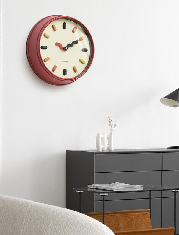 SUENTA Wanduhr Stille Bewegung Minimalistisches 3D-Design Raumdeko