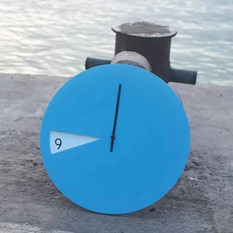 SUENTA Wanduhr Rund Schlank Glatte Oberfläche Minimalistisch