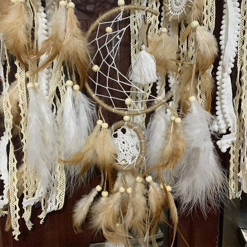 SUENTA Wandbehang Traumfänger Boho Makramee Mehrteilig Farbdekor