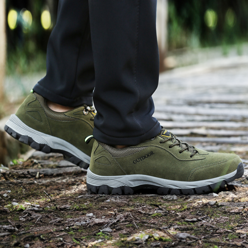 SUENTA Wander Schuhe für Herren Schnürschuhe Profilierte Sohle - Laufschuhe