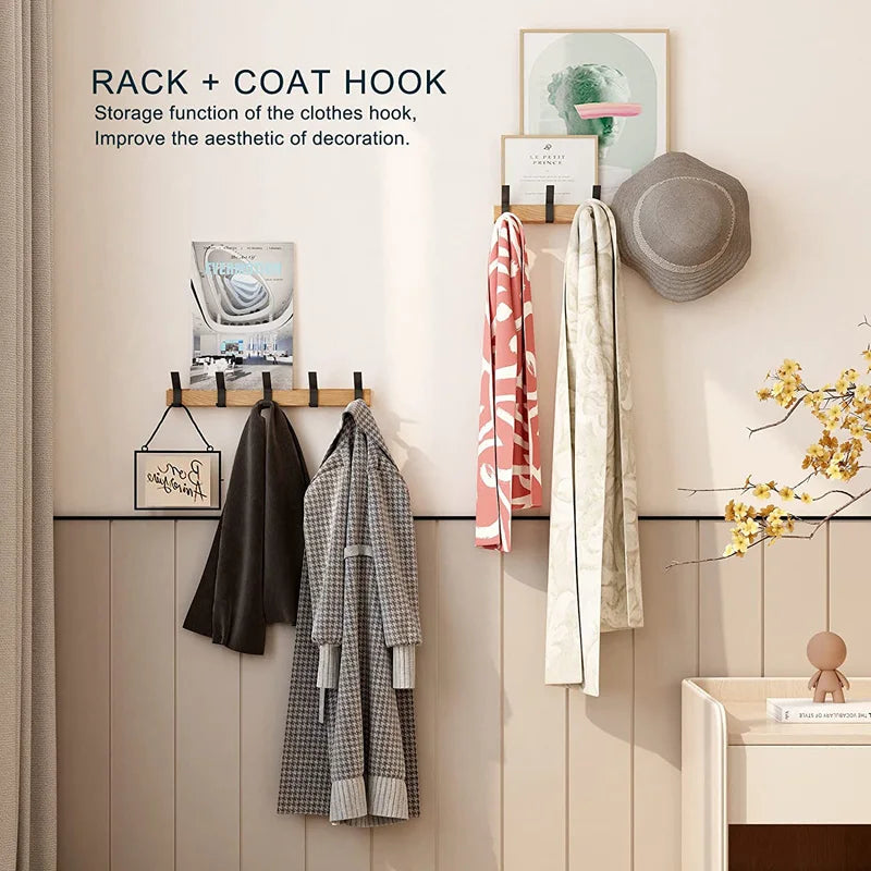 SUENTA Wandgarderobe Mit Beweglichen Haken Skandinavisches Design