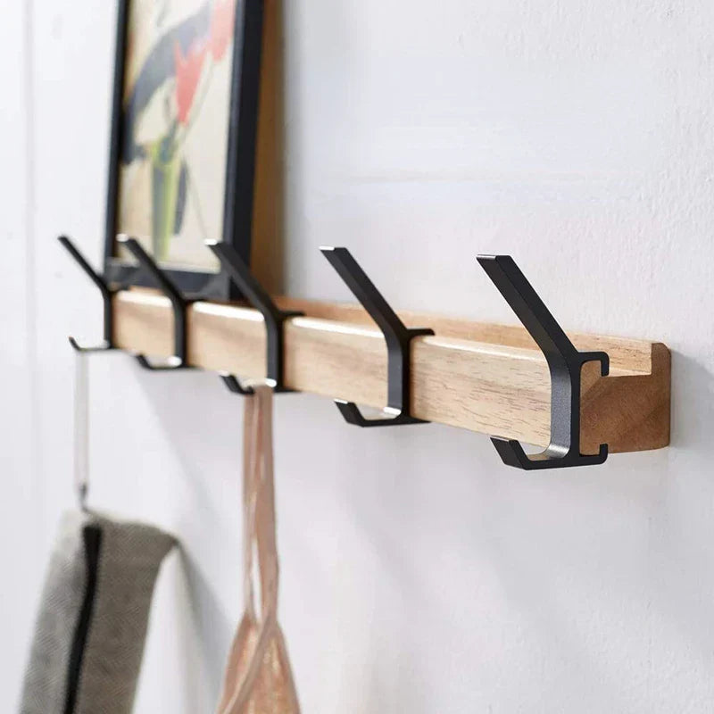 SUENTA Wandgarderobe Mit Beweglichen Haken Skandinavisches Design Default