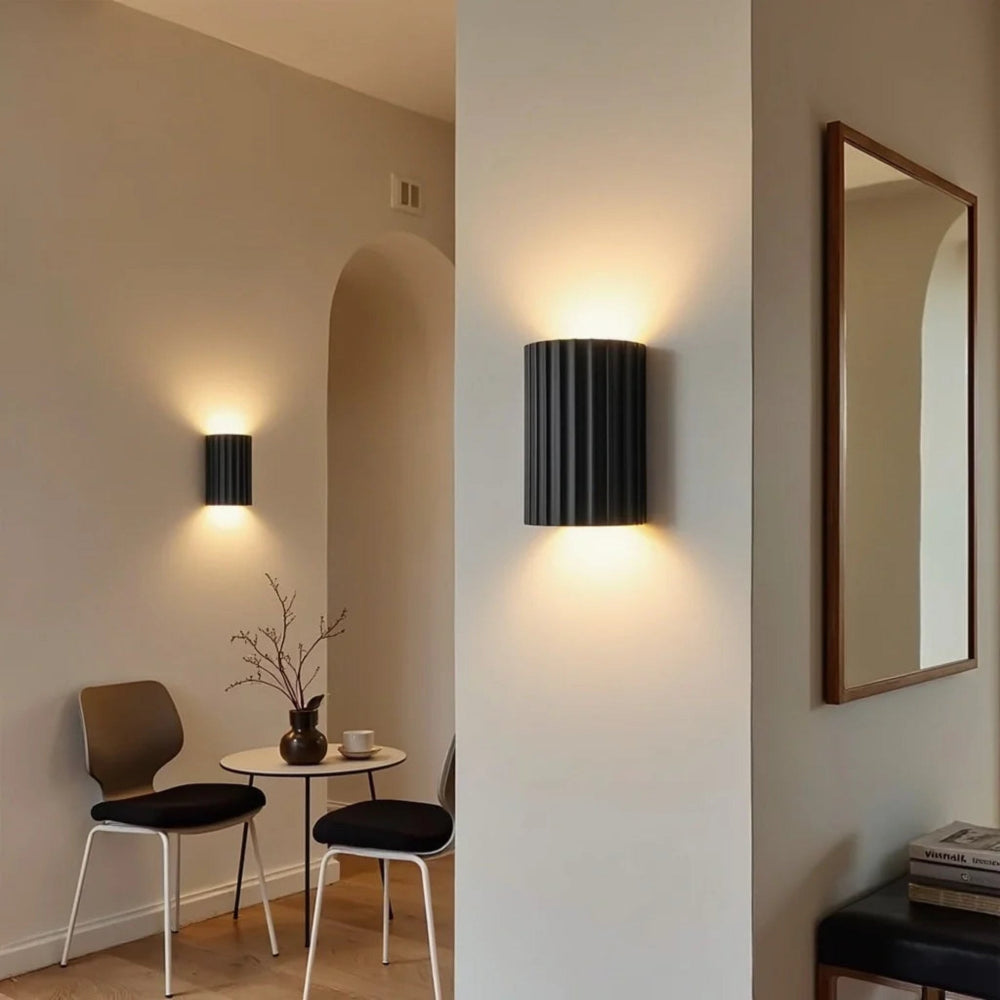 SUENTA Wandleuchte Aluminium Modernes Design Mit Farbakzent