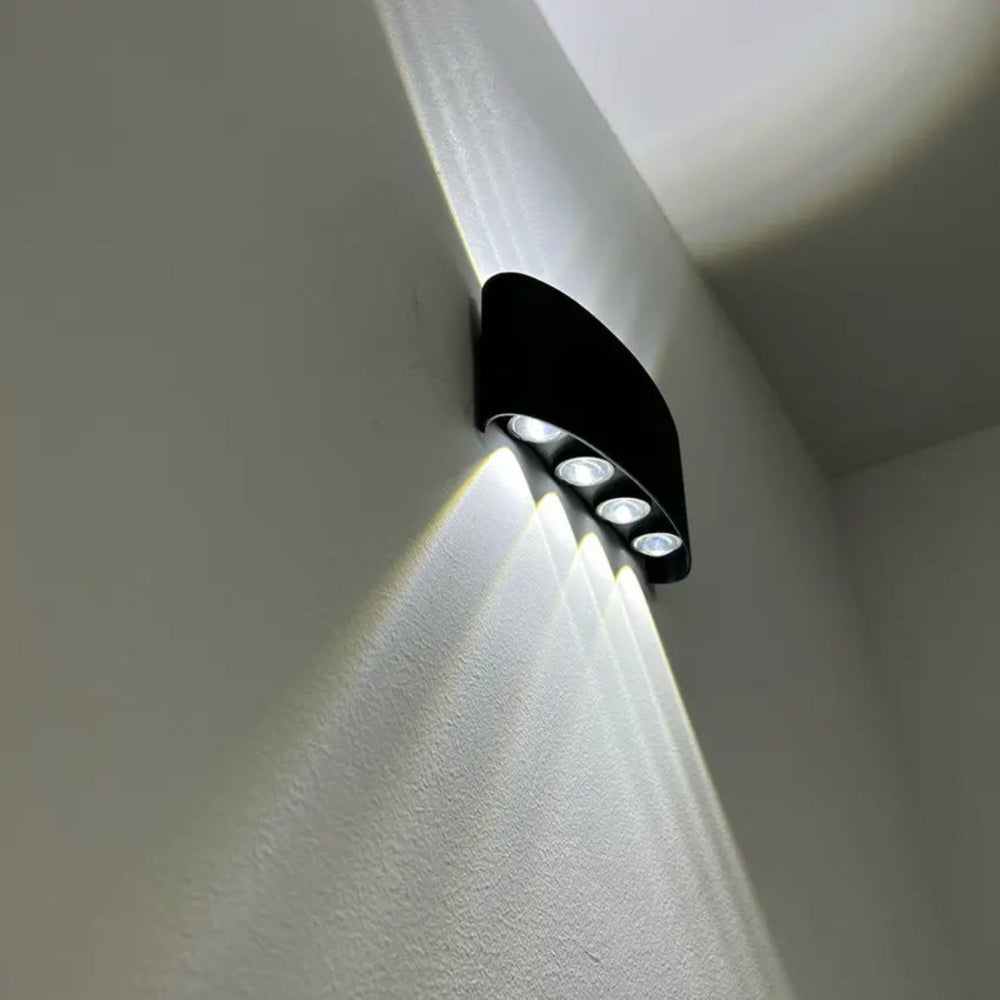 SUENTA Wandleuchte Innen Außen Wetterfest Schlankes Minimaldesign