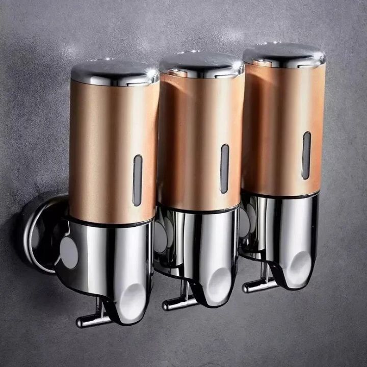 SUENTA Wandmontierter Seifenspender Für Luxuriöses Badezimmer Gold 3 Stück