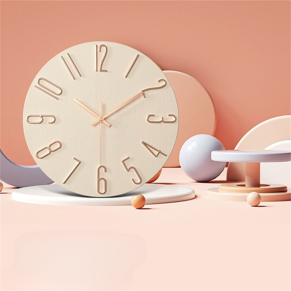 SUENTA Vintertid Wanduhr Hochwertiger Kunststoff Modernes Design