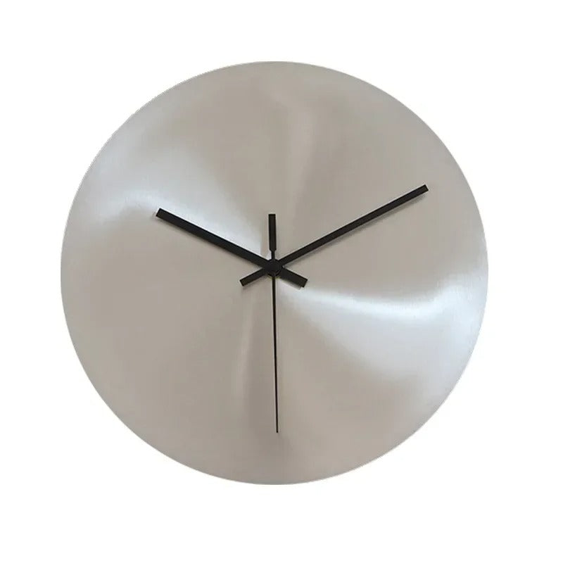 SUENTA Wanduhr aus olivgrünem Edelstahl Minimalist Zifferblatt