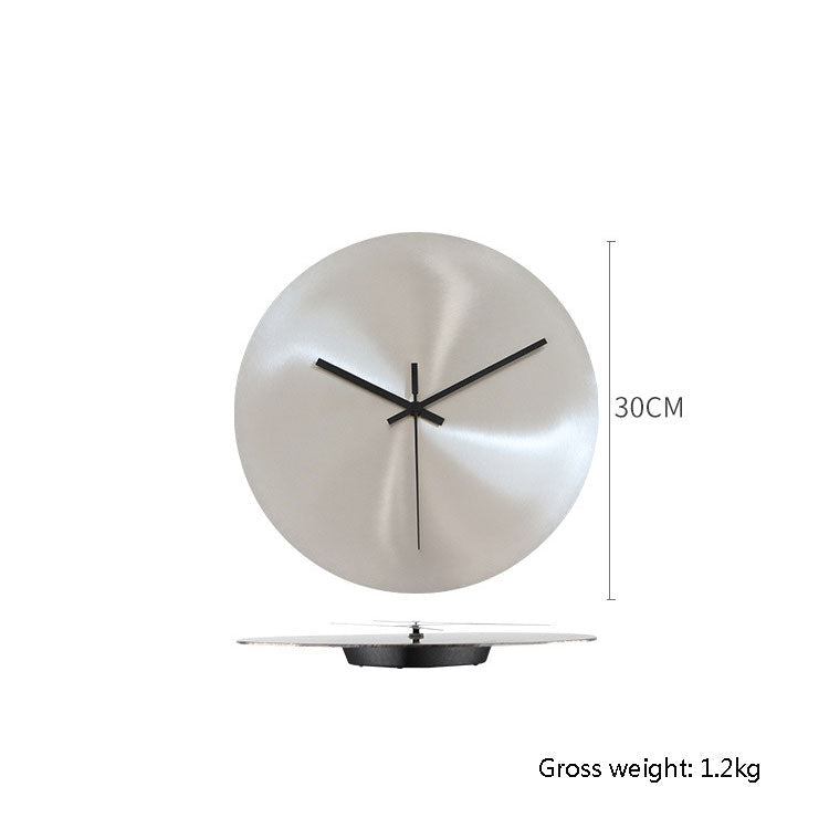 SUENTA Wanduhr aus olivgrünem Edelstahl Minimalist Zifferblatt