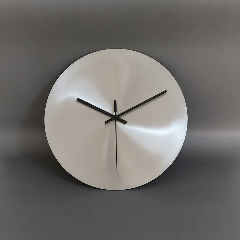 SUENTA Wanduhr aus olivgrünem Edelstahl Minimalist Zifferblatt 16in 40cm