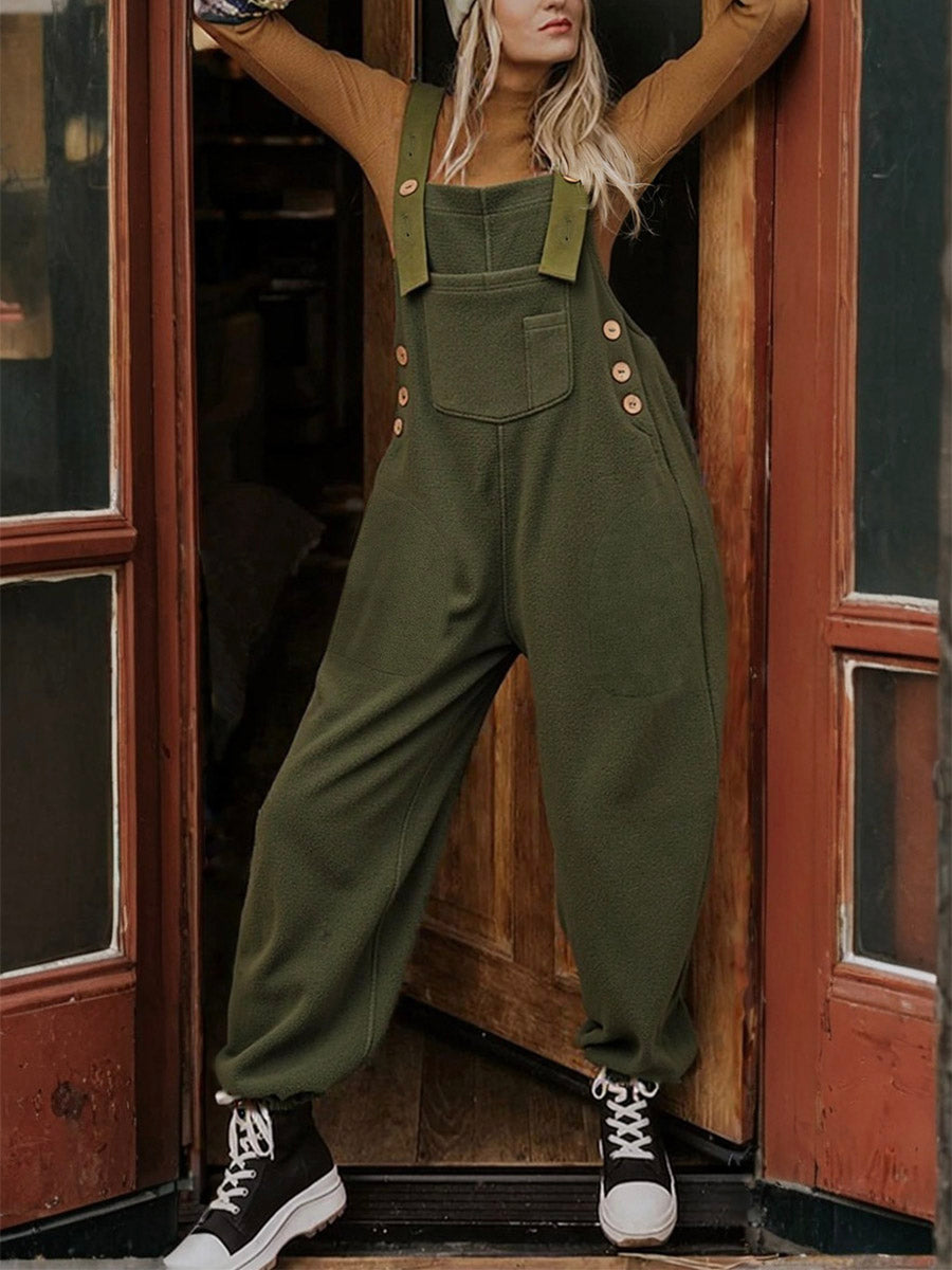 SUENTA Damen Fleece Overall – Weicher Einteiler mit Isolierender Mischung für Kalte Tage