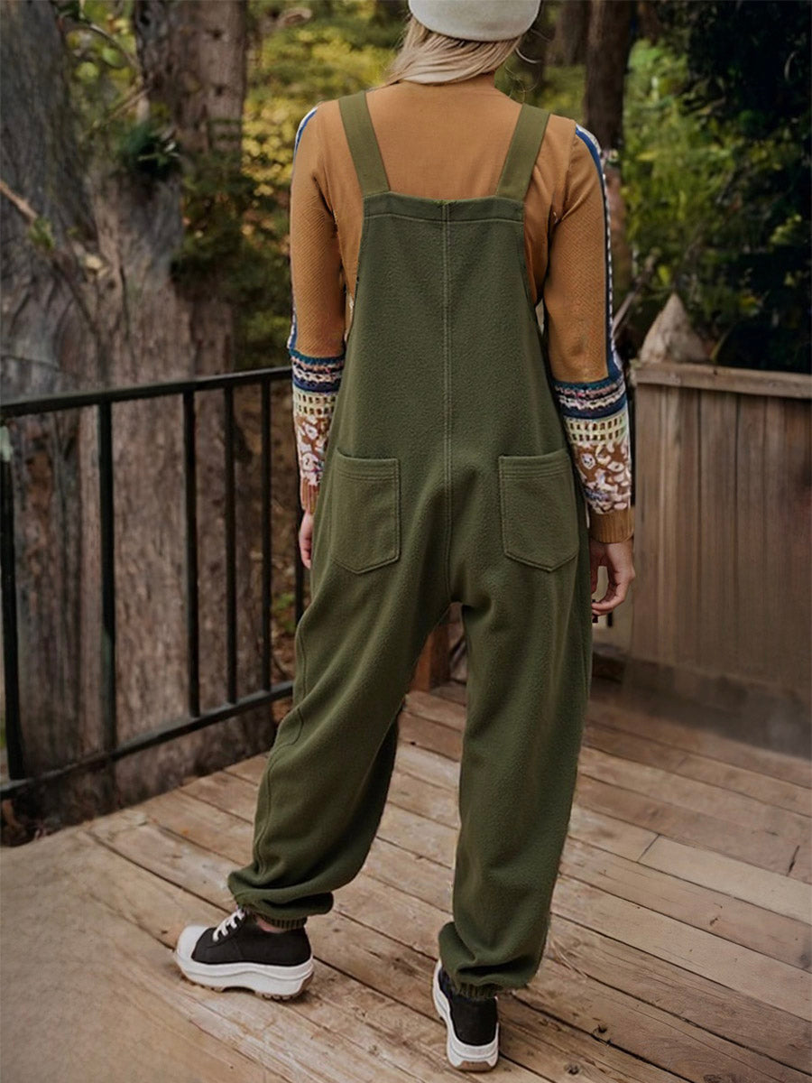 SUENTA Damen Fleece Overall – Weicher Einteiler mit Isolierender Mischung für Kalte Tage