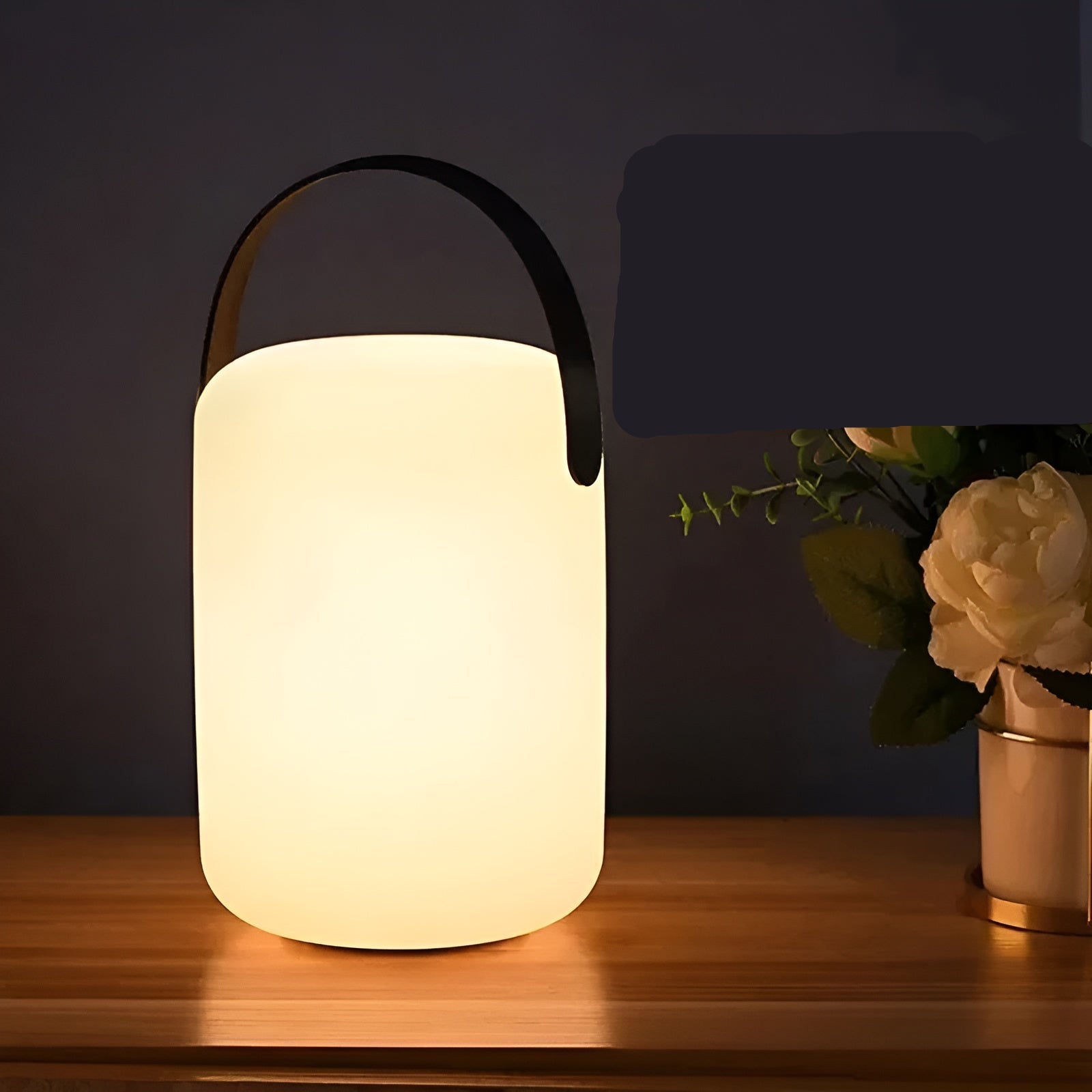 SUENTA Wasserdichte Drahtlose LED Tischlampe Innen Und Außen 16 Farben Einstellbar Zylinder