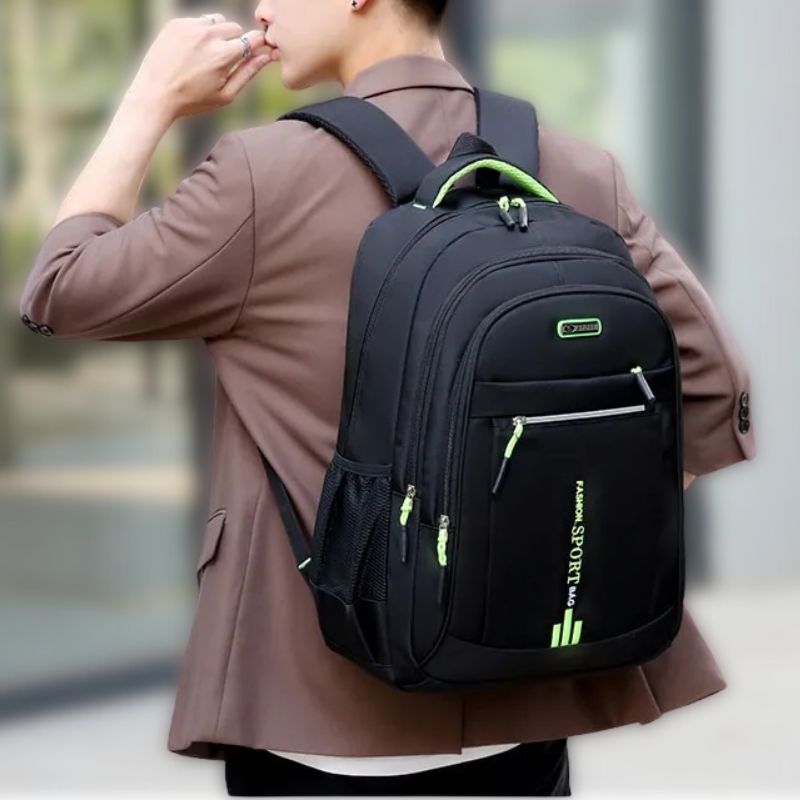 SUENTA Wasserdichter Oxford Rucksack Für Herren Mit Reißverschluss