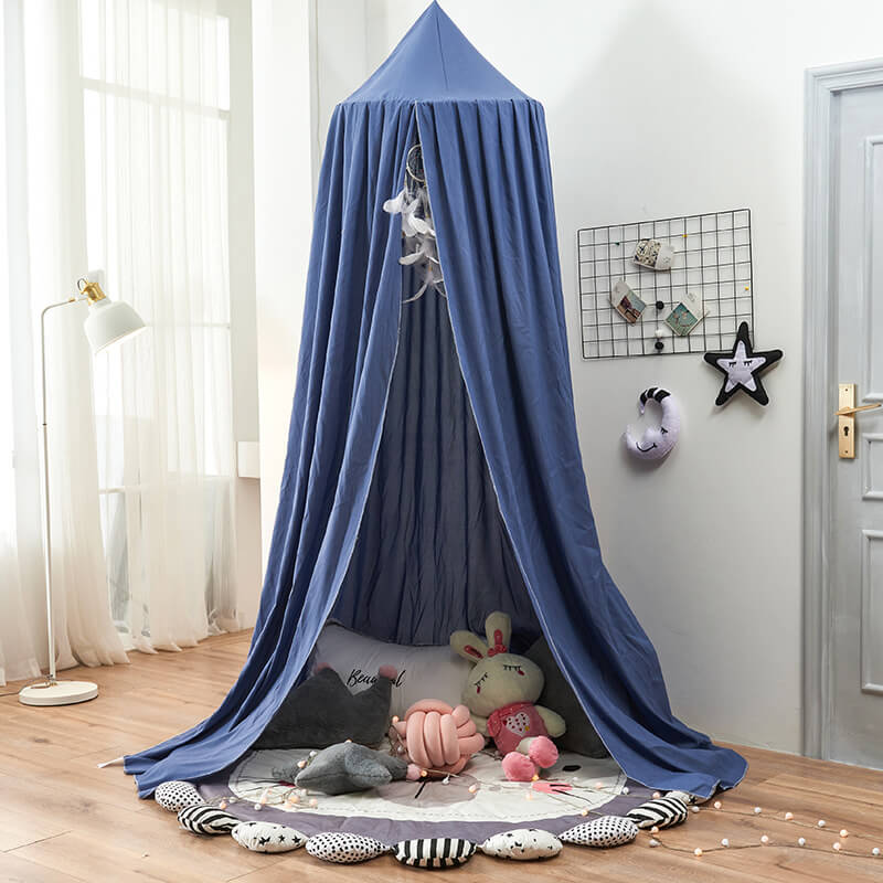 SUENTA Weiches Hängedach Für Kinderzimmer Traumhafter Rückzugsort Königsblau