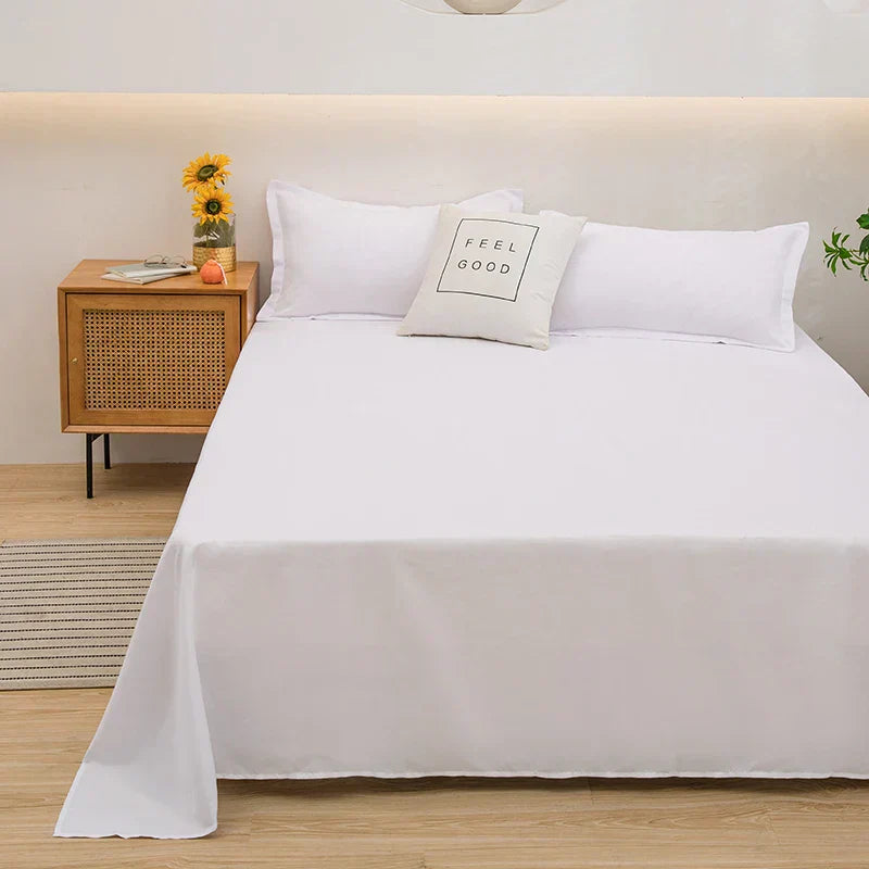 SUENTA Weiches Leinen-Bettbezug – SoftLuxe Weiß