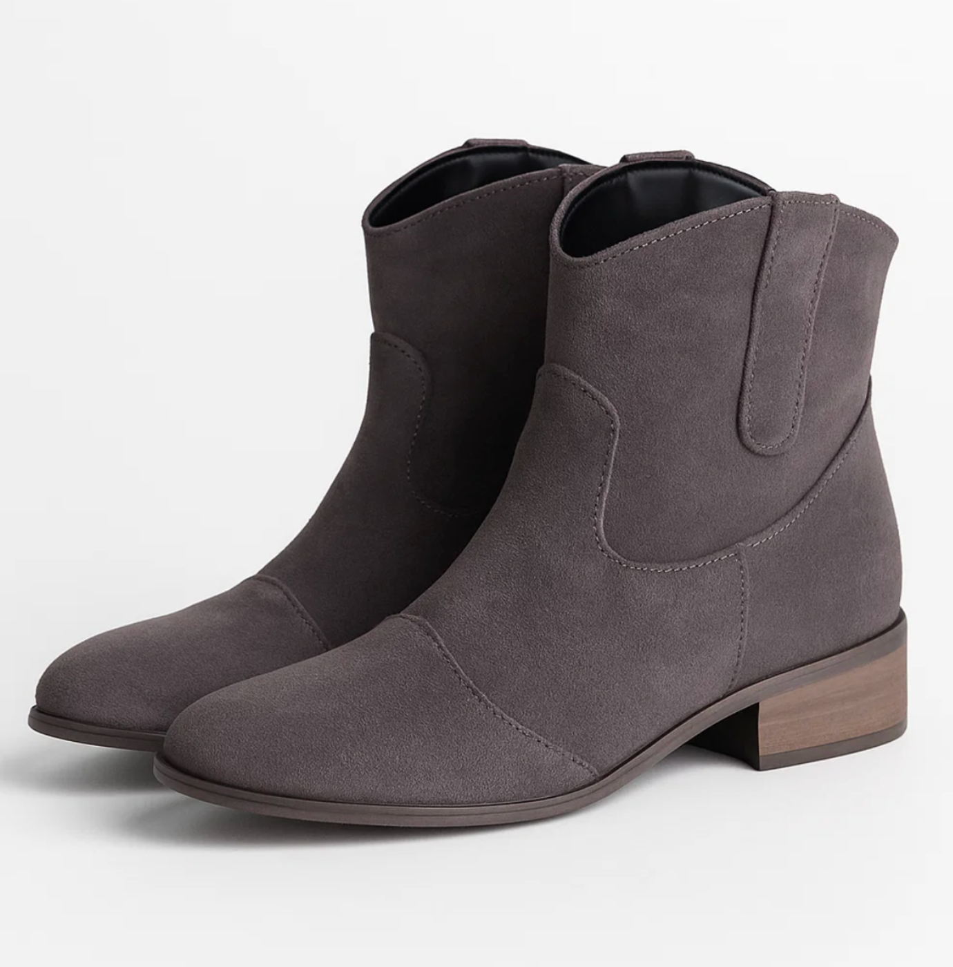 SUENTA Wildleder-Westernstiefel Stiefeletten Stilvoll Bequem PU Leder
