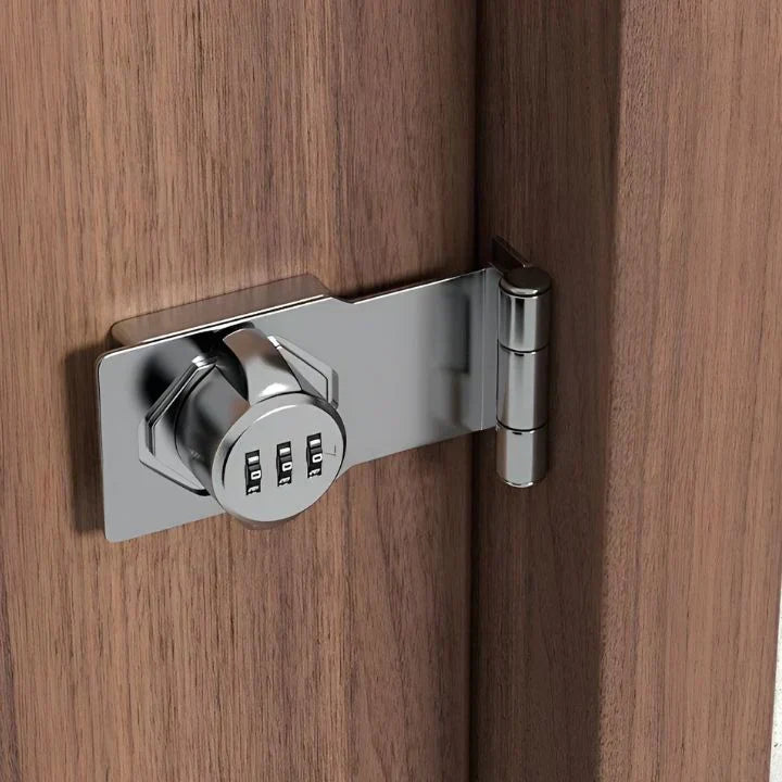 SUENTA Zahlencode Türschloss ohne Schlüssel Silber