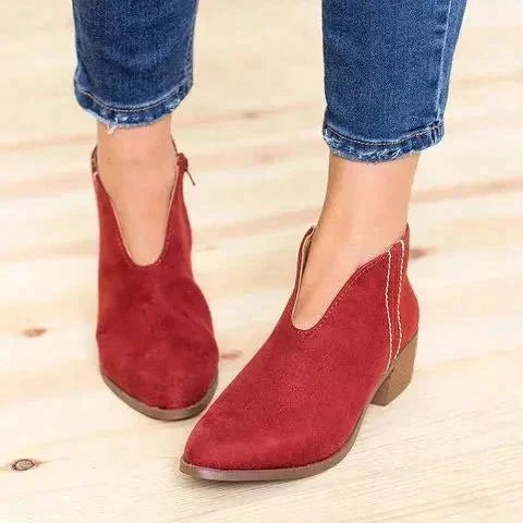 SUENTA Múse Damen Stiefeletten - Stilvoll, Bequem und Vielseitig Rot