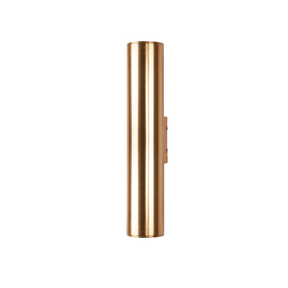 SUENTA Design-Wandlampe Zylindrisch aus Goldfarbenem LED Dekoration