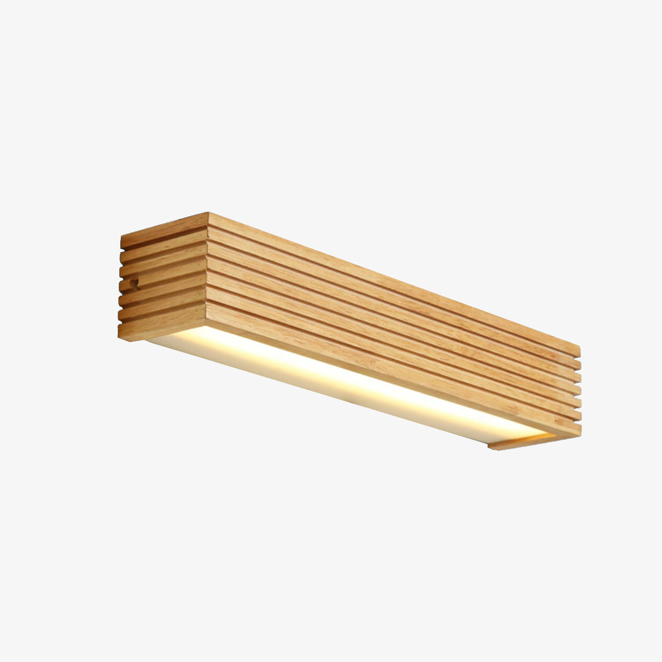 SUENTA LED-Wandlampe Rechteckige Aus Geschnitztem Holz Japan