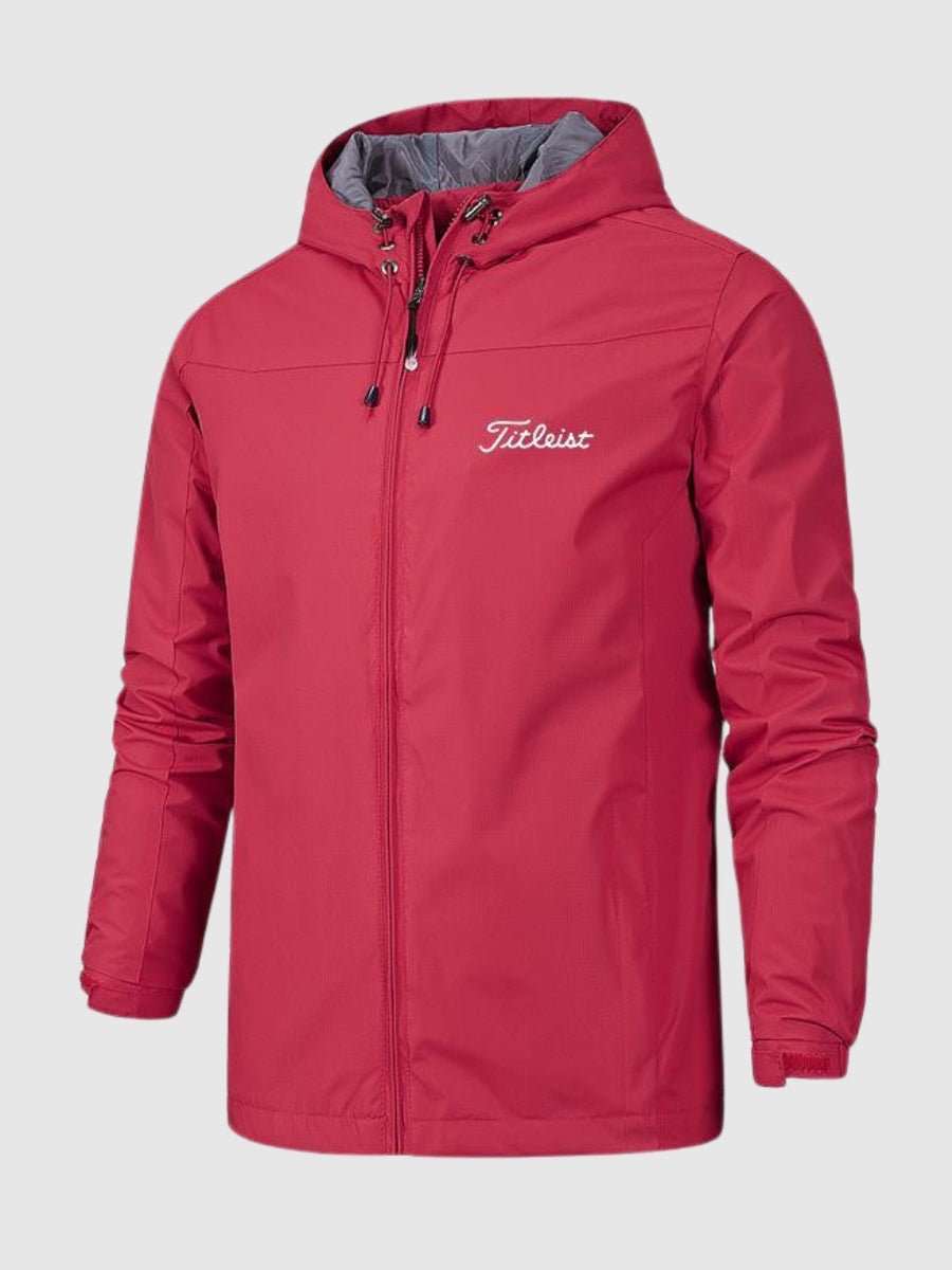 SUENTA Unisex Regenjacke Wasserdichte Bei Jedem Wetter Stil Rot