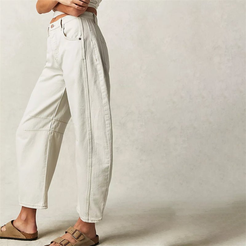 Parsha | Damen High-Waist Barrel-Leg Relaxed-Fit Jeans
