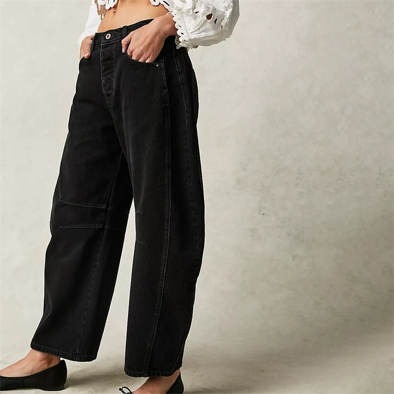 Parsha | Damen High-Waist Barrel-Leg Relaxed-Fit Jeans
