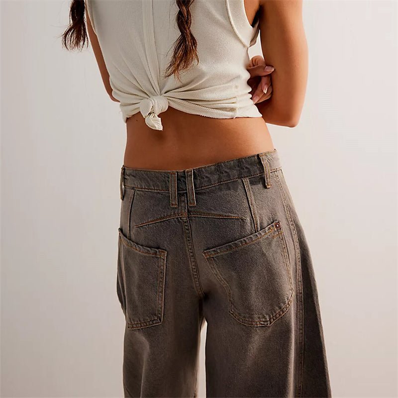Parsha | Damen High-Waist Barrel-Leg Relaxed-Fit Jeans