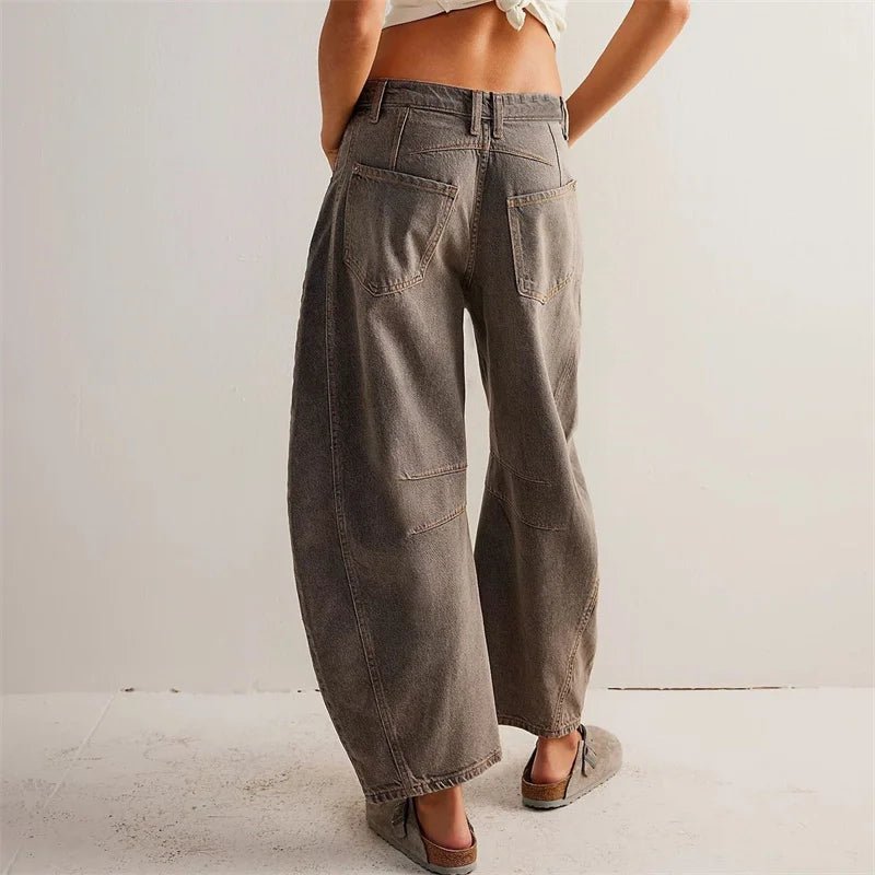 Parsha | Damen High-Waist Barrel-Leg Relaxed-Fit Jeans