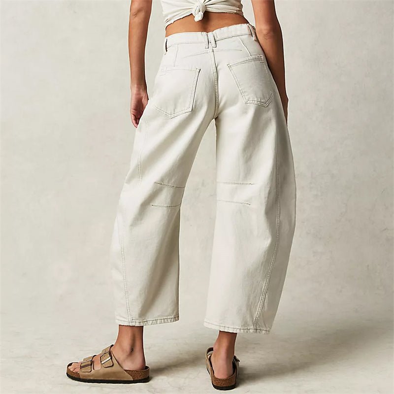 Parsha | Damen High-Waist Barrel-Leg Relaxed-Fit Jeans