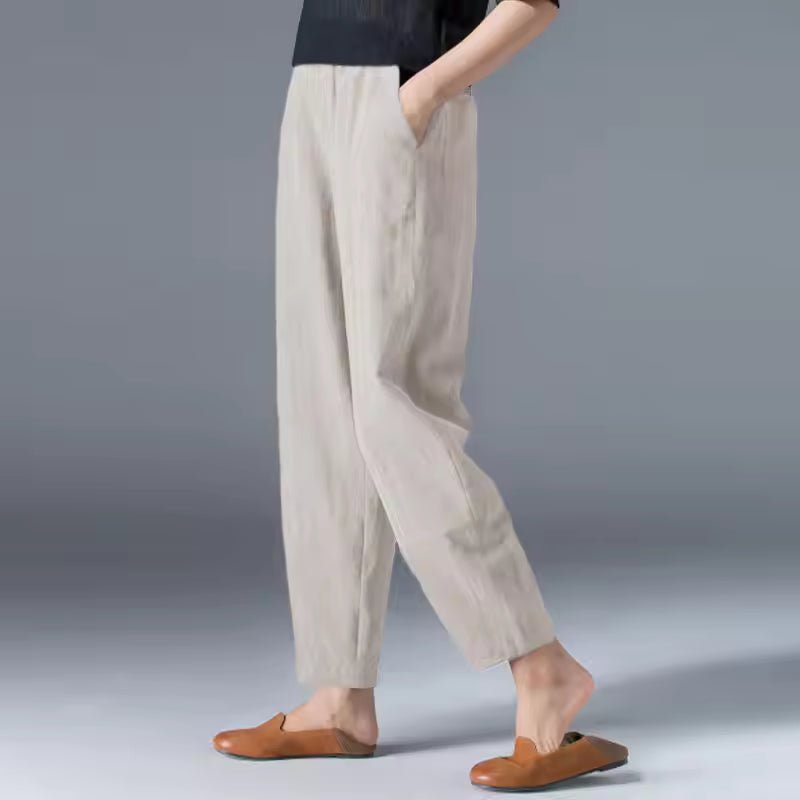 Isana | Pantaloni estivi leggeri da donna, vestibilità comoda e lunghezza alla caviglia