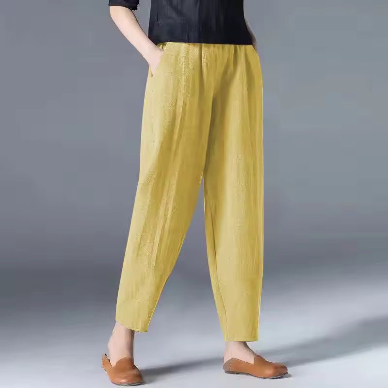 Isana | Pantaloni estivi leggeri da donna, vestibilità comoda e lunghezza alla caviglia
