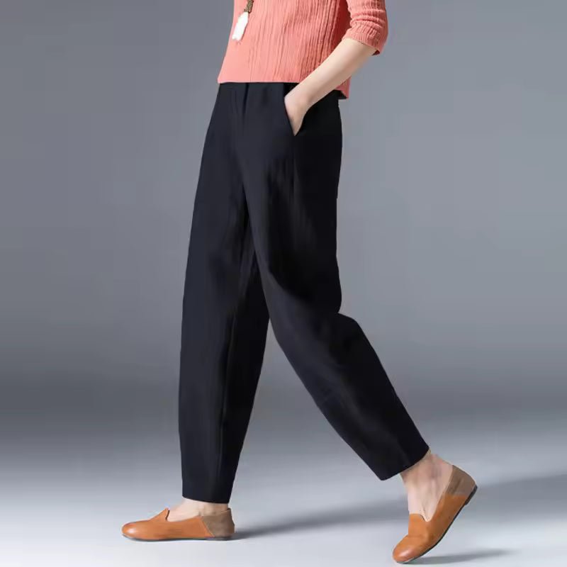 Isana | Pantaloni estivi leggeri da donna, vestibilità comoda e lunghezza alla caviglia