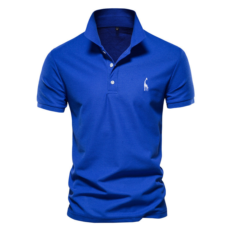 SUENTA Hommes | Herren Elegantes Poloshirt – Skandinavischer Flair & Exklusives Design Blau