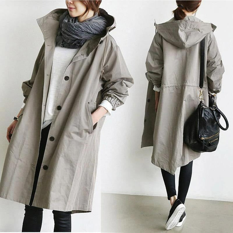 SUENTA Damen Wasserdichter Trenchcoat für Damen Stilvoll Funktional