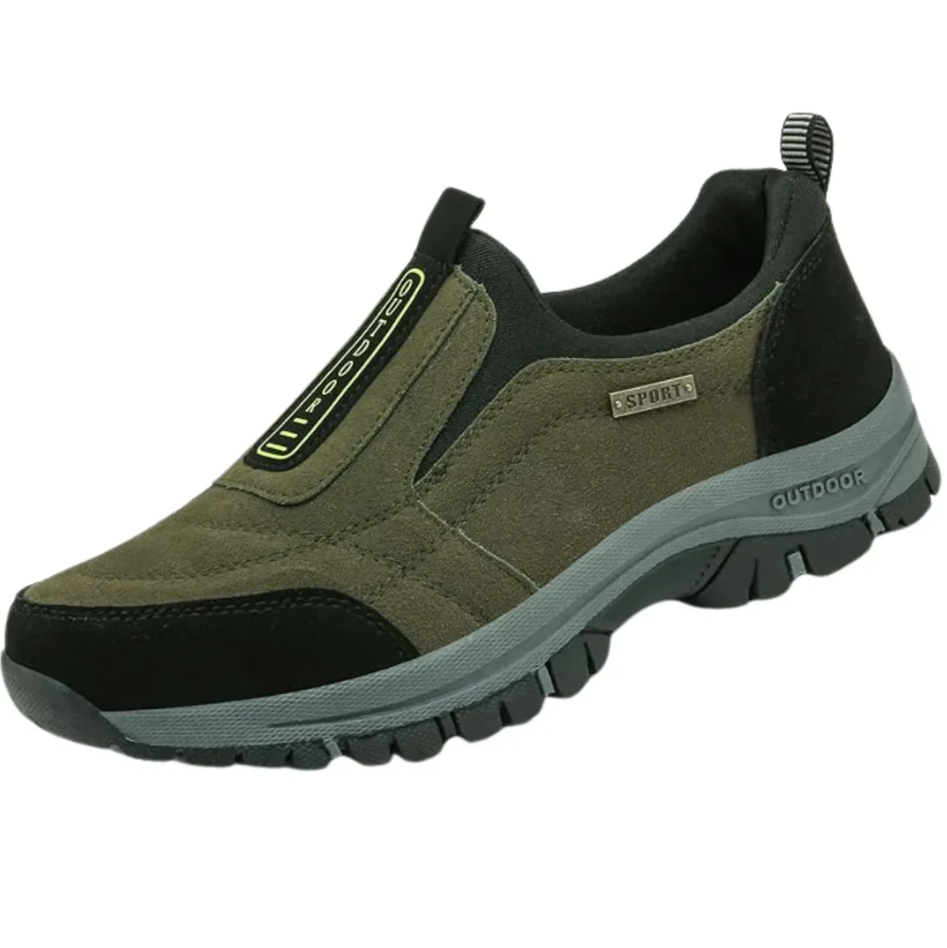 SUENTA Wander Schuhe Herren Schnell Reinschlüpfen Leicht Bequem - Laufschuhe Grün