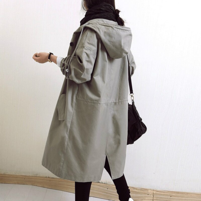 SUENTA Damen Wasserdichter Trenchcoat für Damen Stilvoll Funktional