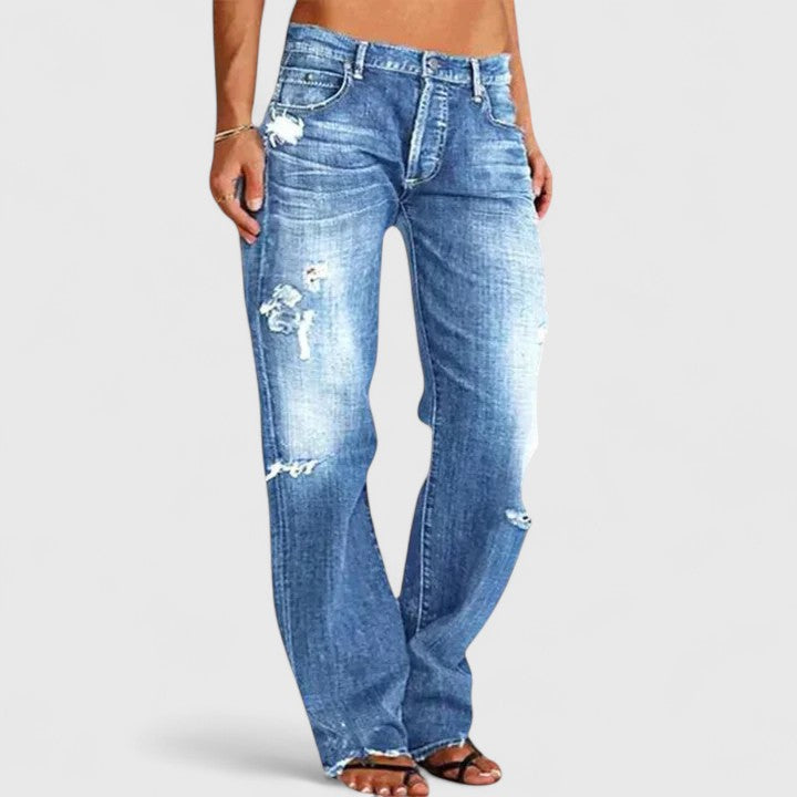 Umami | Damen Vintage-Jeans mit Lockerer Passform und Waschung