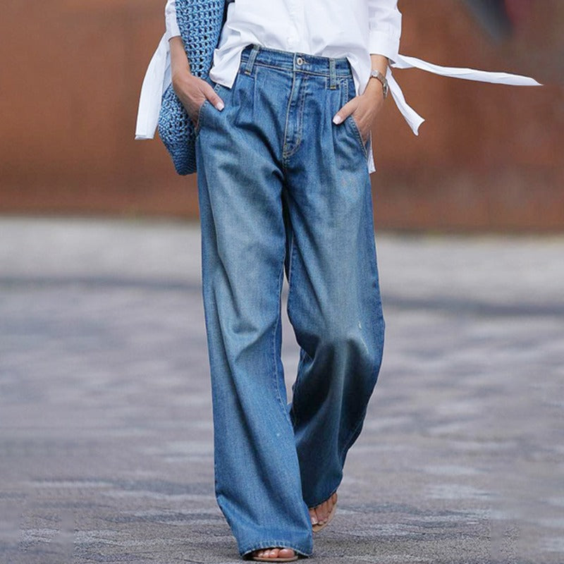 Chāme - Komfortable Weit geschnittene Damen Jeans