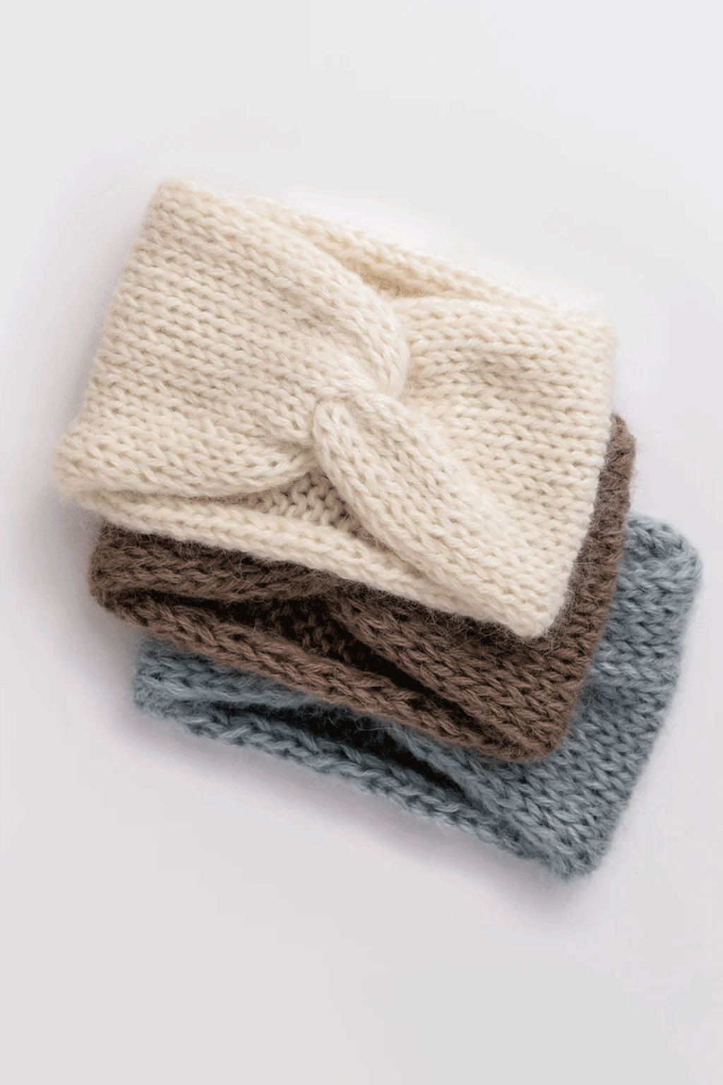 SUENTA Handgestricktes Stirnband Weich Leicht Nahtloses Design