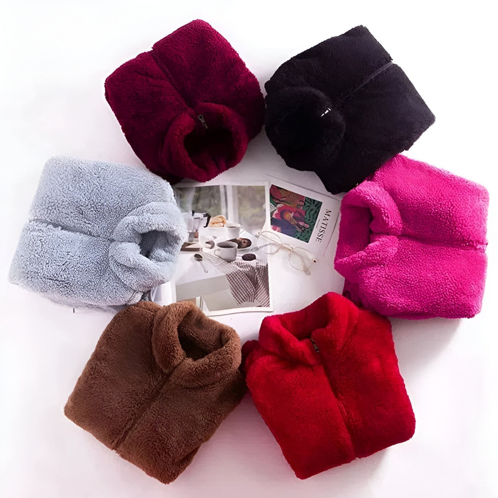 SUENTA Frauen Polar Fleece-Winterweste Ärmellose Weste Warm