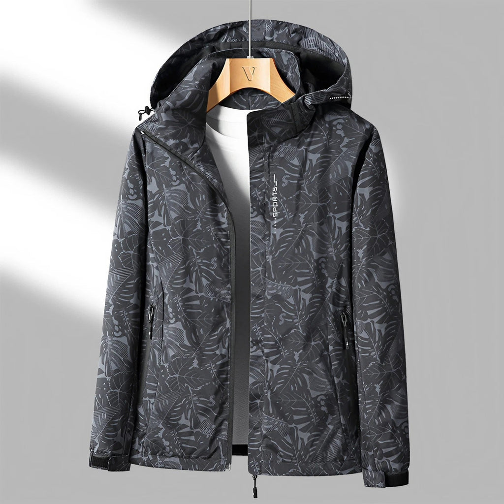SUENTA Damen Kapuzenjacke Mit Reißverschluss Wasserdicht Winddichte - Winterjacke Damen Schwarz