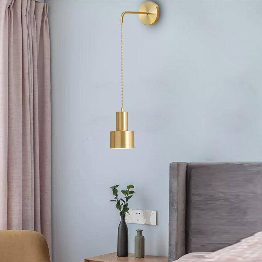 SUENTA Wandlampe In Gold Mit Hängeleuchte Goldenen Farbe Lesen
