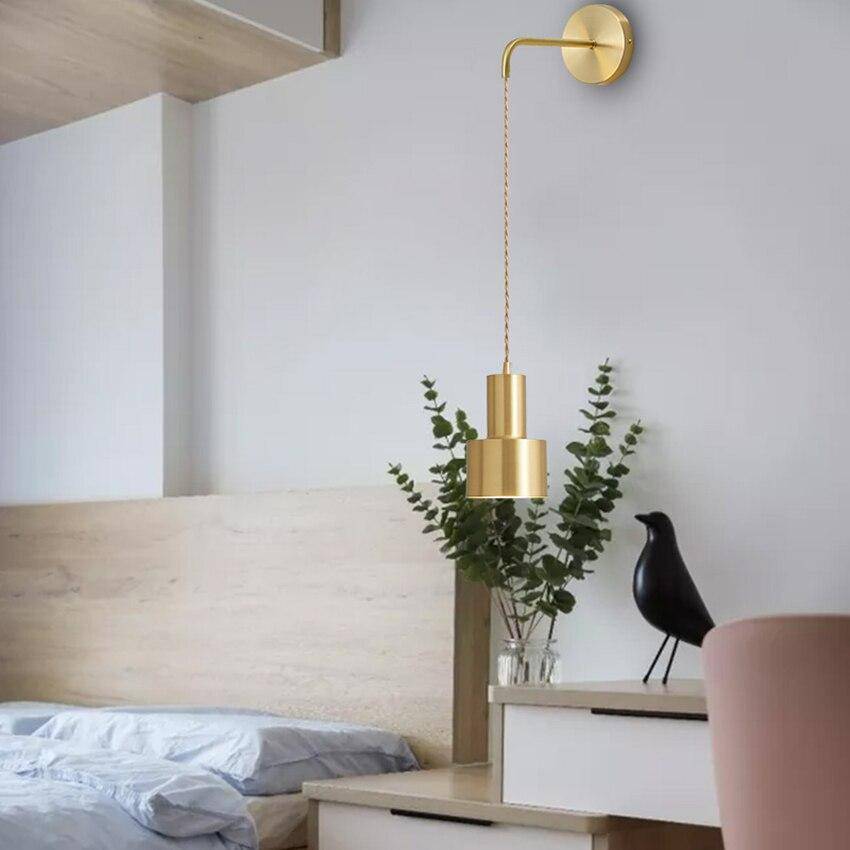 SUENTA Wandlampe In Gold Mit Hängeleuchte Goldenen Farbe Lesen