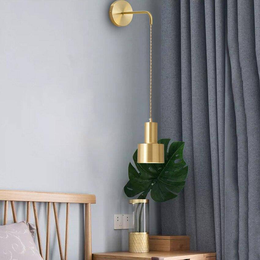 SUENTA Wandlampe In Gold Mit Hängeleuchte Goldenen Farbe Lesen