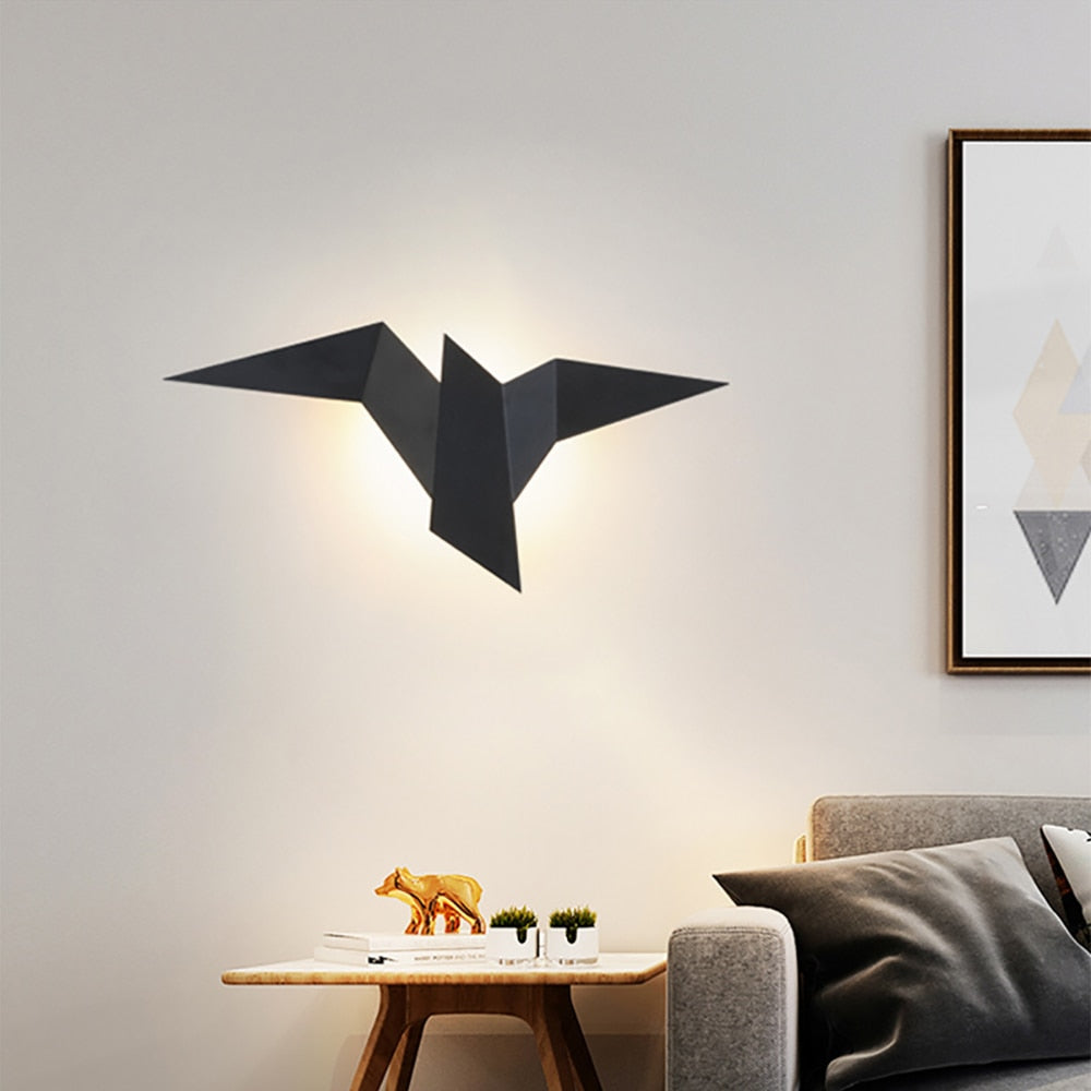 SUENTA Led-Wandlampe Vogel Im Origami-Stil Naila Moderne..